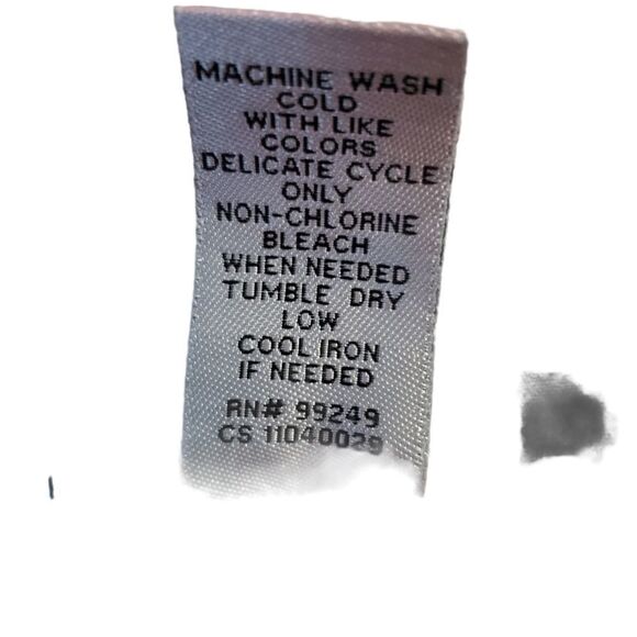 Catherines Color Block Blouse Black/Blue •Size 3X - Picture 6 of 12